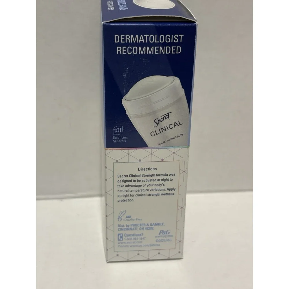 Secret Clinical Completely Clean Invisible Solid 100HR Antiperspirant 1.6 oz NEW
